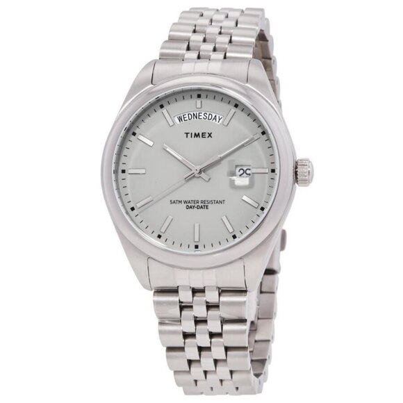 NWT Timex Fashion Men's Quartz Steel Authentic Watch - Picture 1 of 3